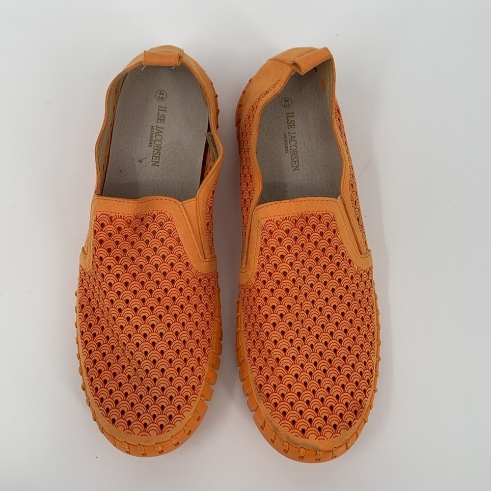 Ilse Jacobsen Tulip slip-on women flat sneaker shoe perforated orange 43 12 - Picture 7 of 7